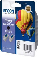 Epson Ink Cartridge Black T019 (Twin Pack) (C13T01940220)